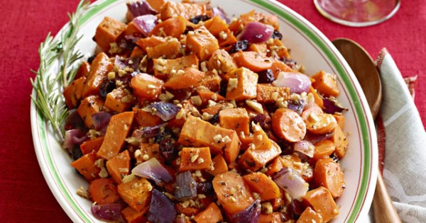 Maple-Roasted Sweet Potatoes and Carrots
